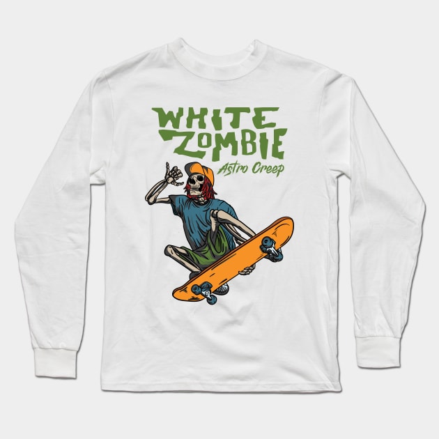 White Zombie Black Sunshine Long Sleeve T-Shirt by NEW ANGGARA